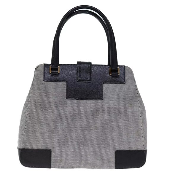 GUCCI Hand Bag Canvas Gray Auth - Picture 3 of 16